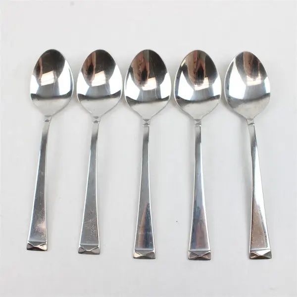 Lot Of 5 Cuisinart Flatware CUI28 (Stainless) Pattern Teaspoons 6.75" Long