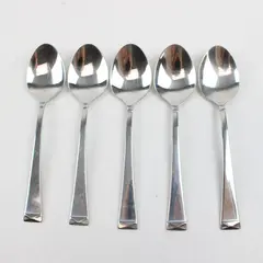 Lot Of 5 Cuisinart Flatware CUI28 (Stainless) Pattern Teaspoons 6.75" Long
