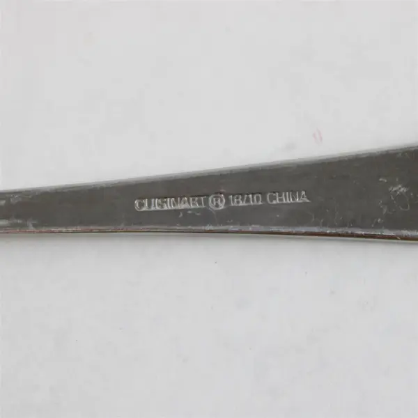 Lot Of 7 Cuisinart Flatware CUI28 (Stainless) Pattern Salad Forks 7.25" Long