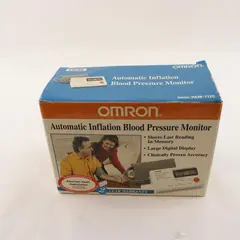 Omron Automatic Inflation Blood Presser Monitor HEM-712C Needs 4 "AA" Batteries 