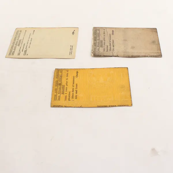 Vintage Ohio Driver License Lot Of 3 1941 1942 1948 Same Person