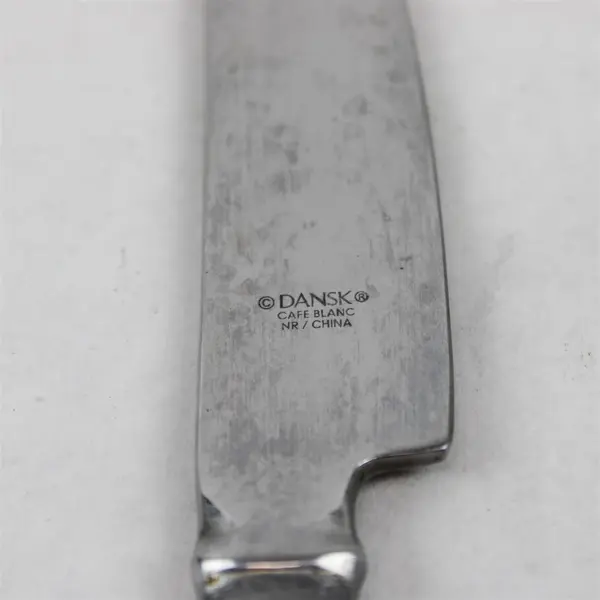 Lot Of 5 Dansk Cafe Blanc (Stainless) Pattern Flatware Dinner Knives 9.25" Long