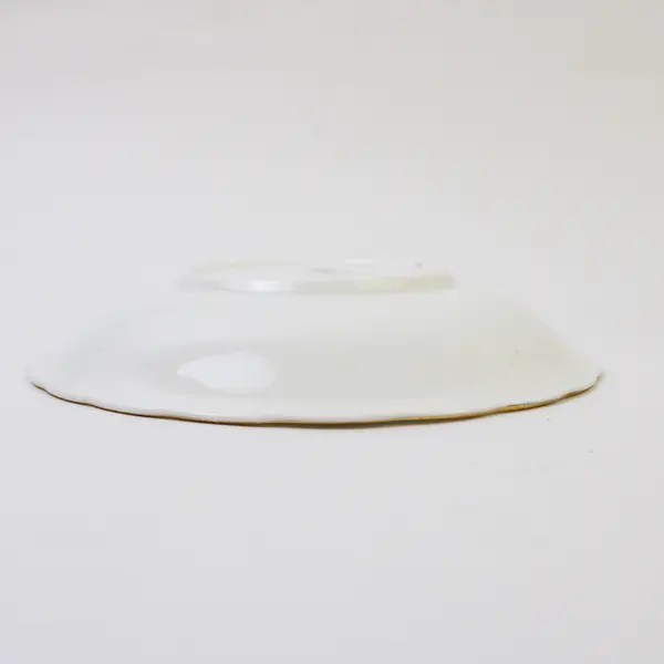 Victoria C & E Buttercup Hand-Painted Bone China Saucer Gold Trim