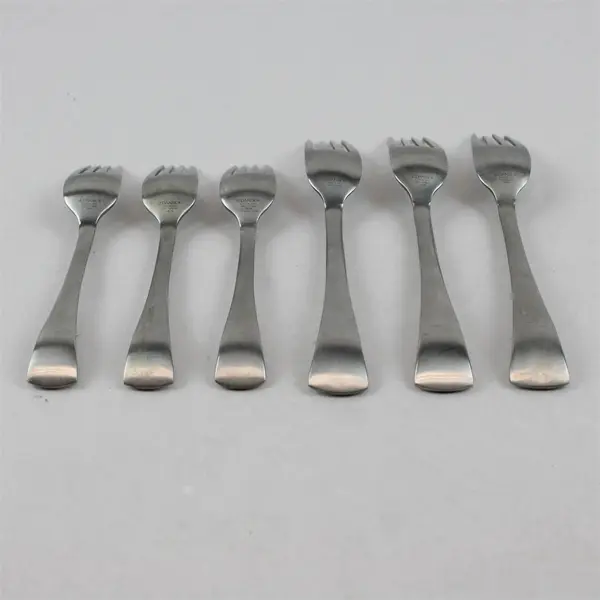 Lot Of 6 Dansk Cafe Blanc (Stainless) Pattern Flatware 3 Dinner 3 Salad Forks