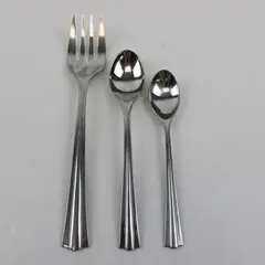 Lot Of 3 Dansk Skal (Stainless) Pattern Flatware Serving Fork Soup & Teaspoon