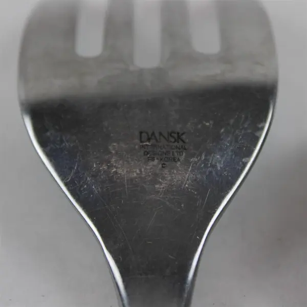 Lot Of 3 Dansk Skal (Stainless) Pattern Flatware Serving Fork Soup & Teaspoon