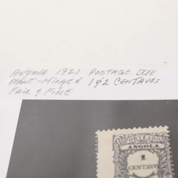 Lot Of 4 Angola Postage Due Stamps Mint Hinged 1920s