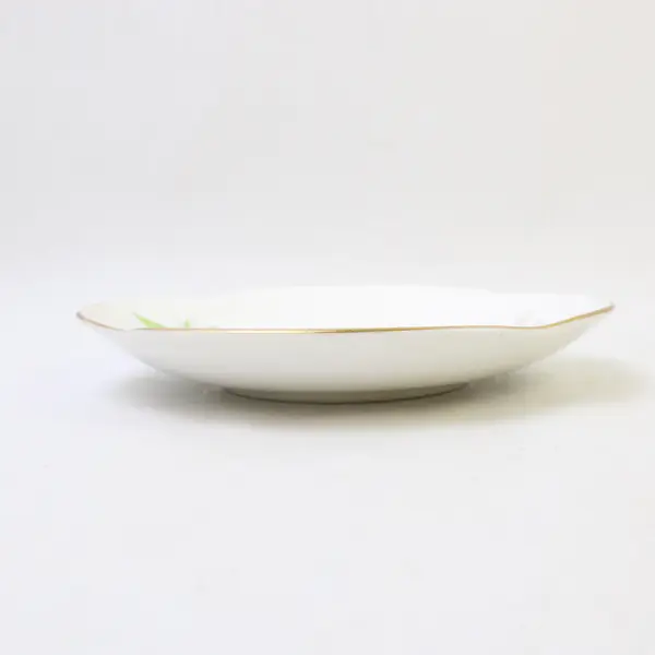 Victoria C & E Bone China Pink & Yellow Floral Saucer Gold Trim Vintage