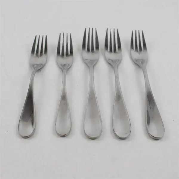 Lot Of 5 Dansk Vantage (Stainless) Pattern Flatware 3 Dinner & 2 Salad Forks