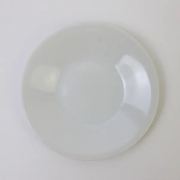White Porcelain Saucer 4.5in Round Teacup Plate 