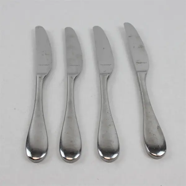 Lot Of 4 Dansk Vantage (Stainless) Pattern Flatware Dinner Knives 8.75" Long