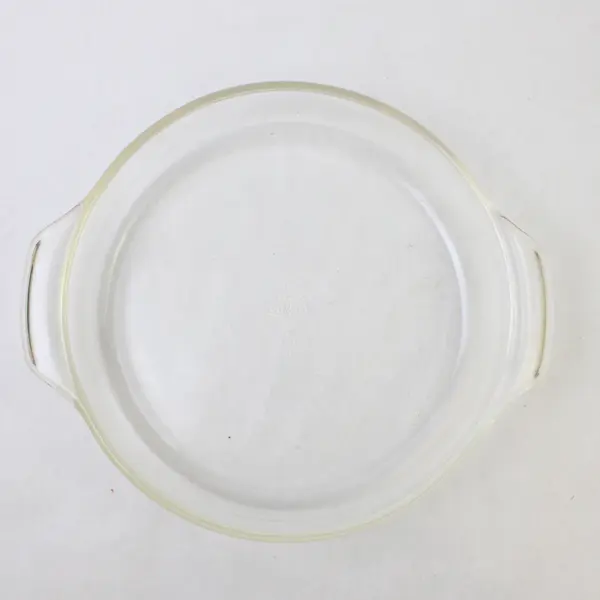 Vintage Anchor Hocking Fire-King Clear Glass 9" Pie Plate Pan Handles