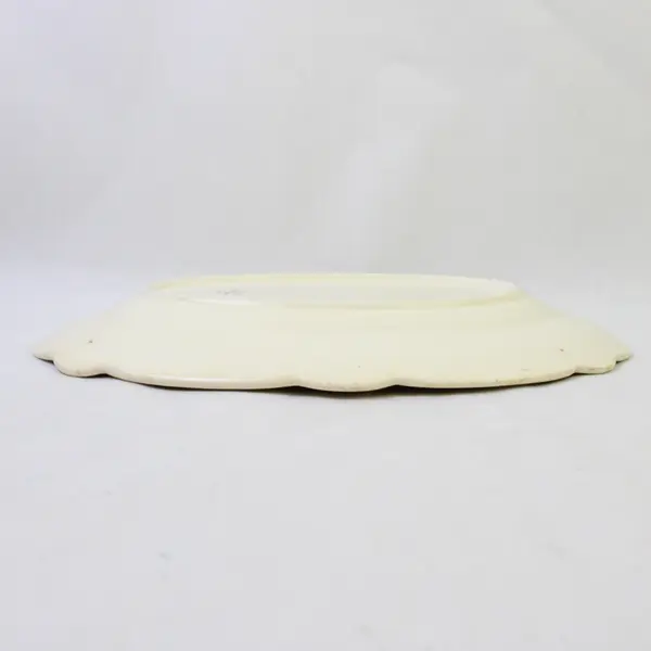 Vintage Homer Laughlin K-34N-6 Oval Serving Tray Roses Border 12in