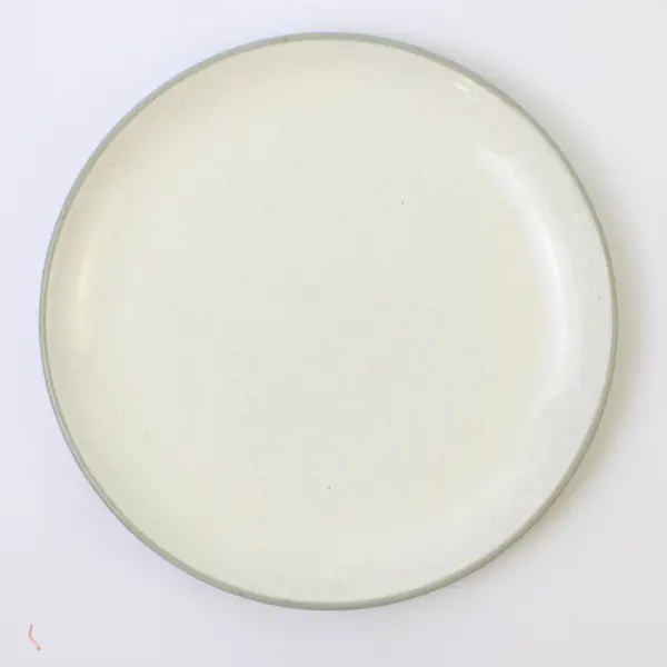 Harkerware Stoneware Plate 10" Lightly Freckled Beige