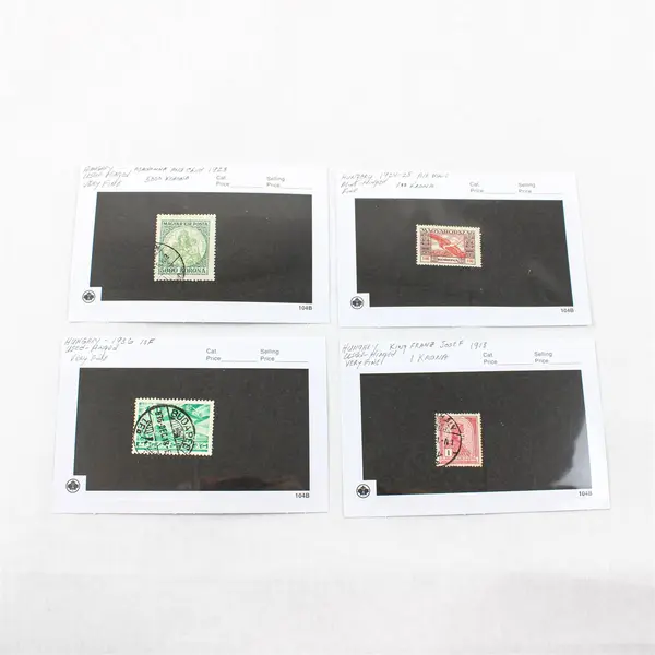 Lot Of 4 Hungary Stamps Used Hinged 1910s 1920s 1930s