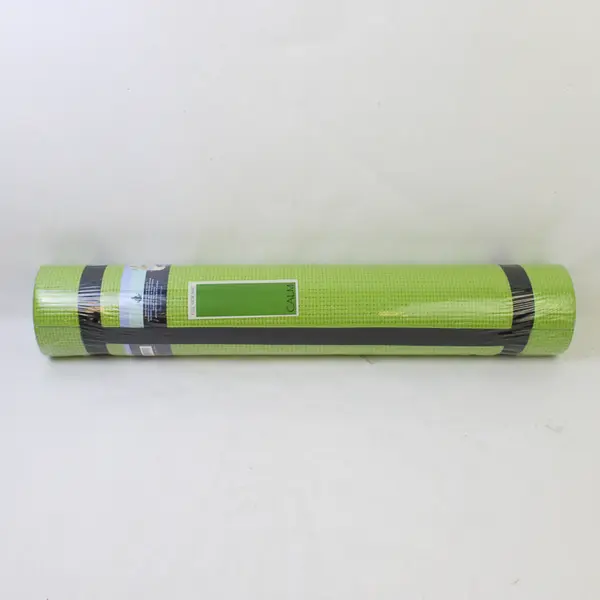New "CALM" Yoga Mat Mind Body Spirit Green 24x68 Pilates
