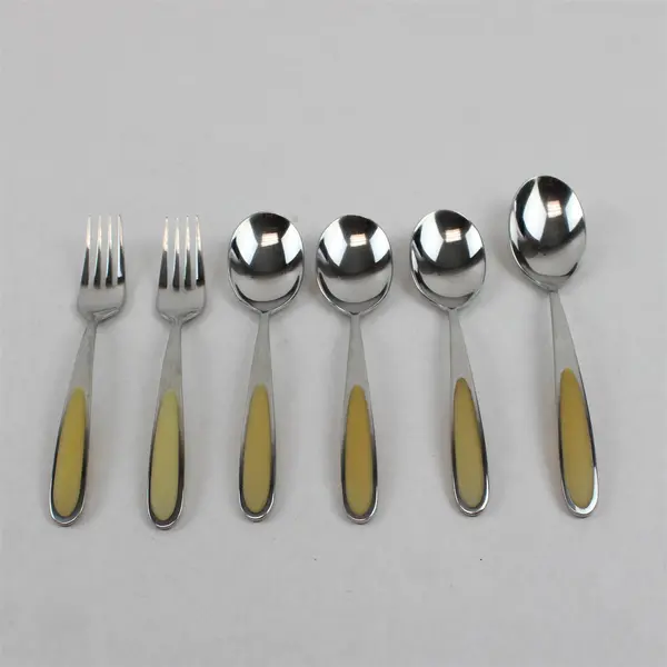 Lot Of 6 Dansk DAS31-Clear (Stainless) Pattern Flatware 4 Spoons & 2 Salad Forks