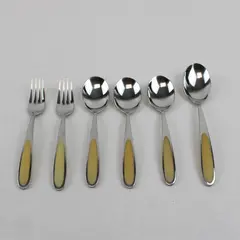 Lot Of 6 Dansk DAS31-Clear (Stainless) Pattern Flatware 4 Spoons & 2 Salad Forks