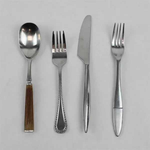 Lot of 4 Dansk Assorted Patterns Stainless Flatware Dinner Forks Knife Spoon