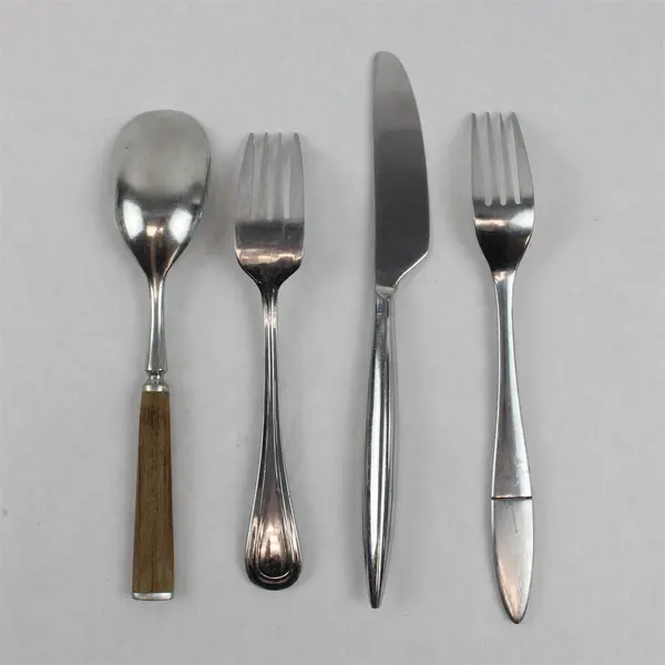 Lot of 4 Dansk Assorted Patterns Stainless Flatware Dinner Forks Knife Spoon