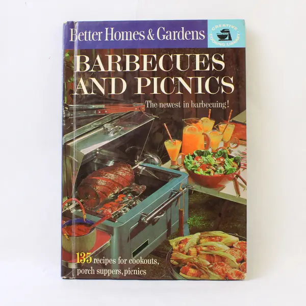 Vintage Hardcover Cookbook Better Homes & Gardens Barbecues and Picnics 1963 