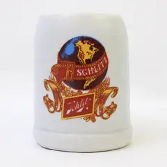 Vintage 1980s Schlitz Beer World Mini Ceramic Stein Mug Collectible
