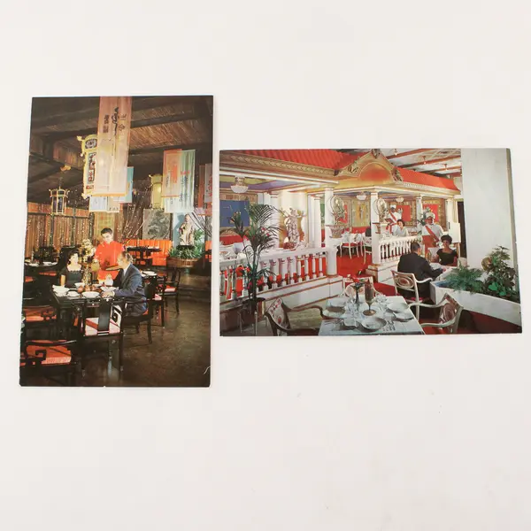 Lot Of 2 Vintage Ports o' Call Restaurant Dallas Texas Postcards Saigon Macao 