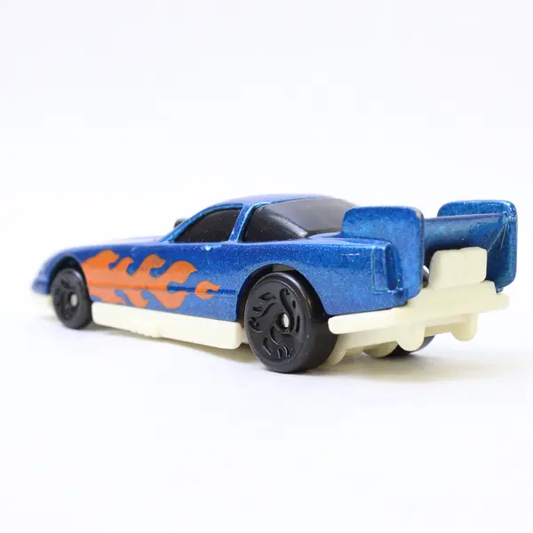 Vintage Hot Wheels 1993 Die Cast Car Metallic Blue "Funny Dragster" Toy Car
