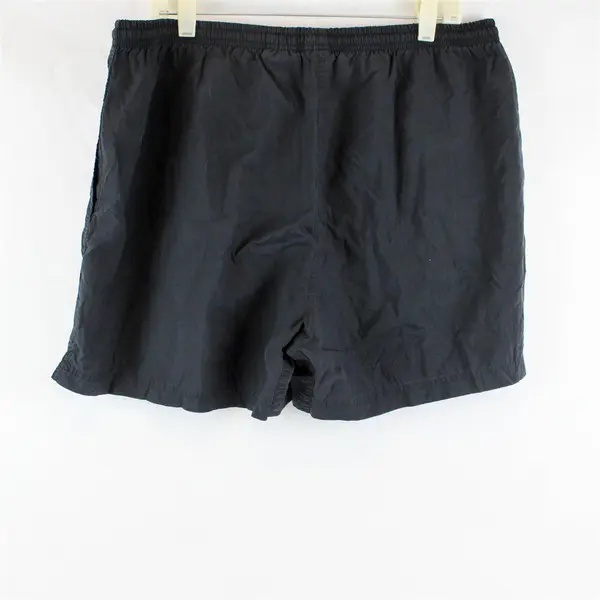 Vtg Nike Women's XL Black Drawstring Waistband 100% Nylon Athletic Shorts
