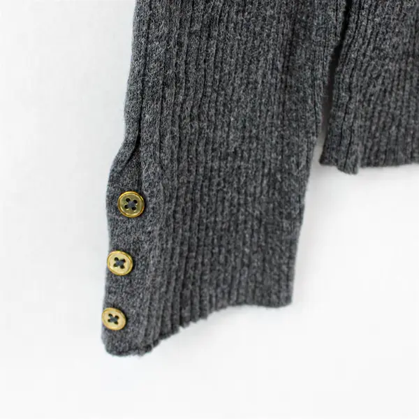 Liz Claiborne Career Solid Gray Knit Long Sleeve V-Neck Sweater Women's Size XXL