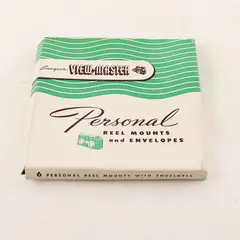 Vintage View-Master Personal Reel Mount Box With 3 Envelopes No Reels