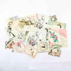 Lot of 20 Vintage 1930s Wedding Congratulations and Wedding Shower Cards USED