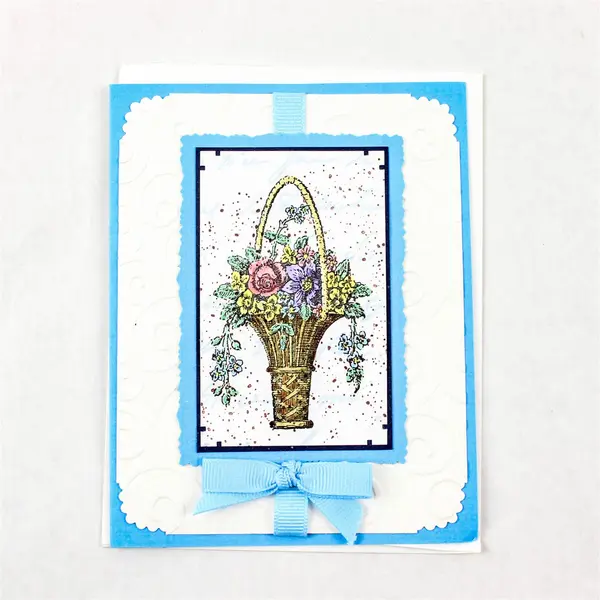 Lot of 5 Handmade Floral Design Birthday Greeting Cards