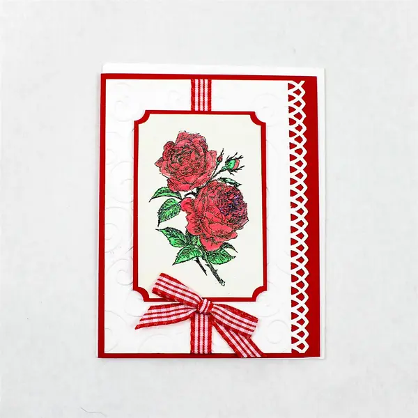 Lot of 5 Handmade Floral Design Birthday Greeting Cards