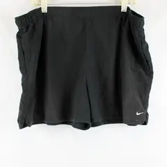 Nike Women's XL Black Drawstring Waistband 100% Polyester Athletic Shorts