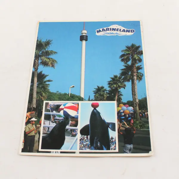 Vintage 1986 Marineland Sky Tower Rancho Palos Verdes Postcard