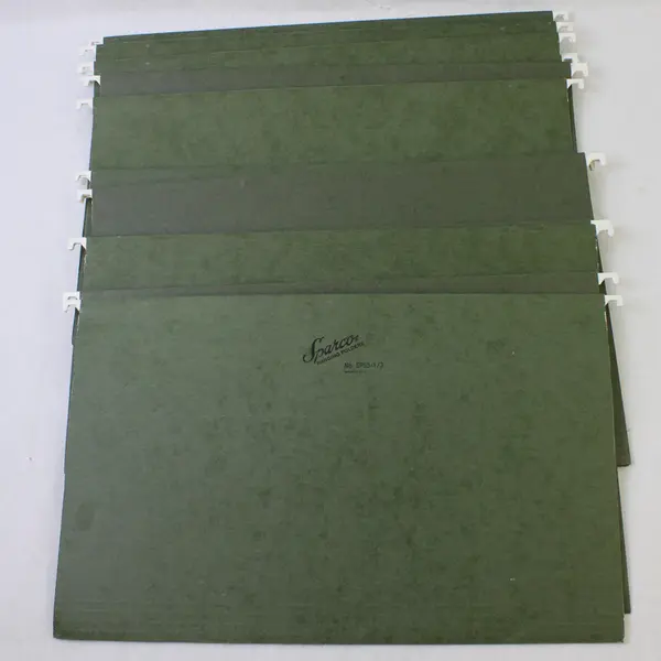Lot of 15 Sparco SP53-1/3 Legal Size Green Hanging File Folders Office Supplies