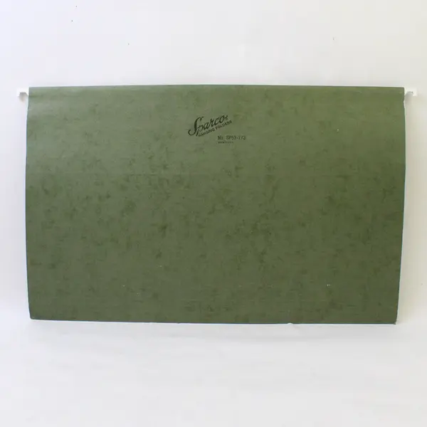Lot of 15 Sparco SP53-1/3 Legal Size Green Hanging File Folders Office Supplies