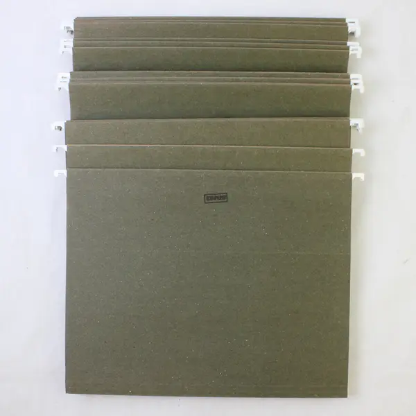 Lot of 25 Legal Size Green Hanging File Folders Office Supplies