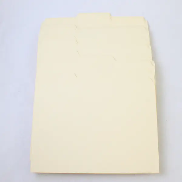Lot of 50 Beige Letter Size File Folders Office Supplies