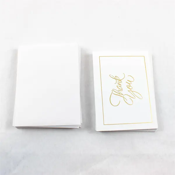 Set of 19 Hallmark Gold Script Thank You Notecards with Envelopes UNUSED