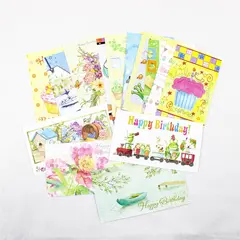Lot of 14 Paralyzed Veterans of America Illustrated Birthday Cards UNUSED
