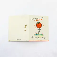 Vintage 1947 Hallmark Tomato Valentines Day Card USED