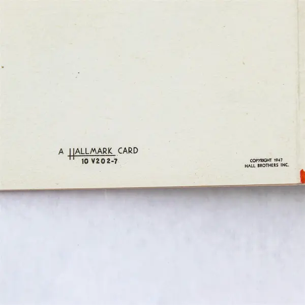 Vintage 1947 Hallmark Tomato Valentines Day Card USED