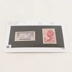 Lot Of 2 French Republic Ivory Coast 1c Stamps Mint & Used