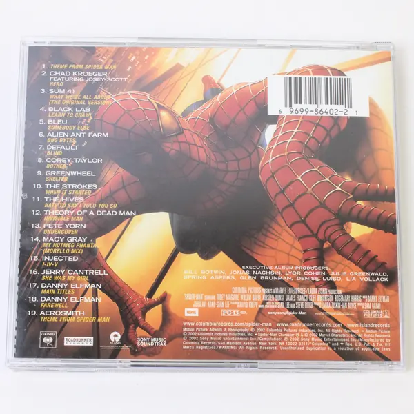 Spider-Man CD Music from/Inspired By Original Soundtrack w/booklet 2002 #CK86402