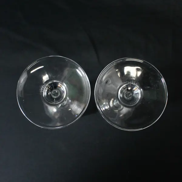 Lot of Two 8.5" Crystal Champagne Flutes Made In Italy