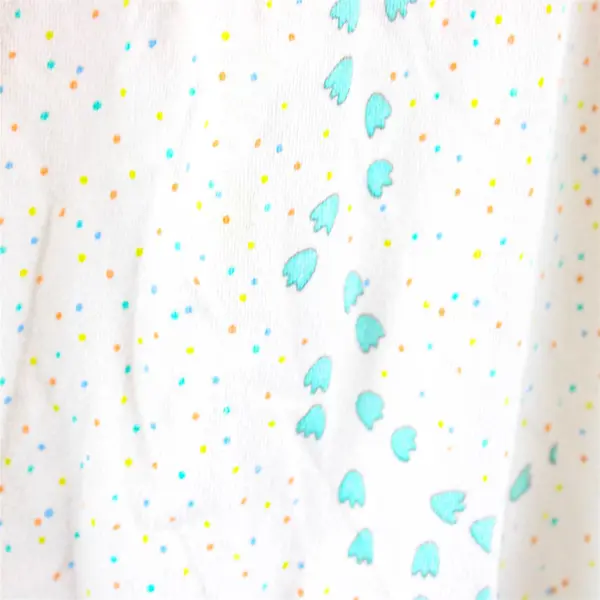Vintage Carter's Pastel Dinosaur Print Cotton Flannel Crib Fitted Sheet FLAWED