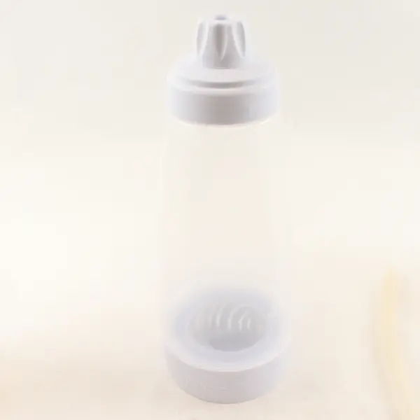 Lot Of 3 Assorted Brands Clear Plastic Shaker Bottles 2 W/ Mixer Ball, 1 Without