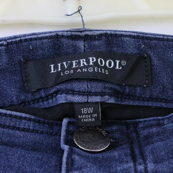 Liverpool Dark Wash Slim Jeans Women's Size 18W